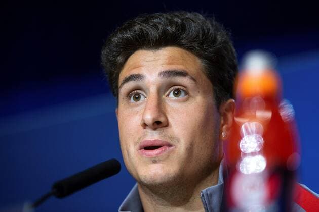 Fußball, CL, Atletico Madrid Pressekonferenz Atletico de Madrid s defender Jose Maria Gimenez speaks during a press conference, PK, Pressekonferenz in Madrid, Spain, 17 September 2019. Atletico de Madrid will face Juventus in their UEFA Champions League group D soccer match at Wanda Metropolitano stadium on 18 September 2019. Atletico de Madrid s press conference !ACHTUNG: NUR REDAKTIONELLE NUTZUNG!  Copyright: xRodrigoxJiménezx GRAF4109 20190917-637043497048721818
