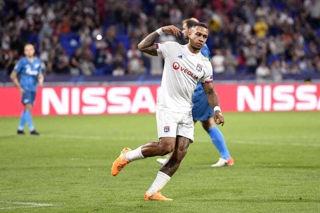 JOIE - 11 MEMPHIS DEPAY (OL) FOOTBALL : Lyon vs Zenith Saint Petersbourg - Ligue des Champions - 17 09 2019 AnthonyBIBARD FEP Panoramic 