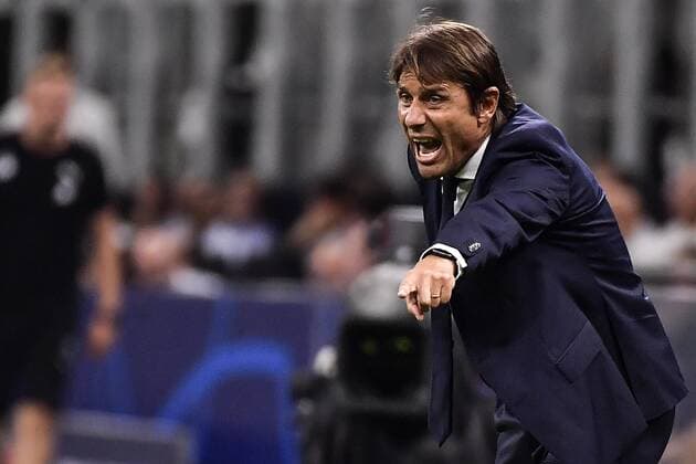 Photo LaPresse Marco Alpozzi September 17, 2019 Milan (Italy) soccer Inter Vs Slavia Praha - Champions League group stage - Group F - Giuseppe Meazza stadium In the pic: Antonio Conte (F.C. Internazionale Milano);  Copyright: xMarcoxAlpozzi LaPresse LaPresse x
