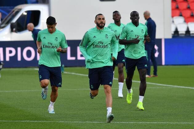 Training of Karim Benzema and Real Madrid players open to the press, at Parc des Princes, on Tuesday 17 September 2019.  JulienxMattiax xLexPictorium LePictorium_0214222