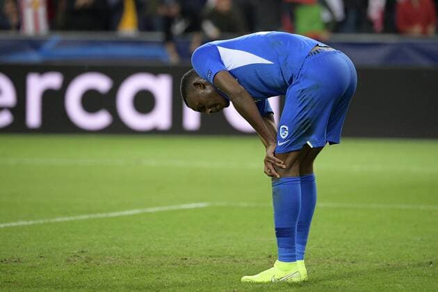 Genk s Jhon Lucumi Bonilla pictured during a game between Austrian club RB Salzburg and Belgian RC Genk, Tuesday 17 September 2019 in Salzburg, Austria, first match in the group stage of the UEFA Champions League. YORICKxJANSENS  x05665943x