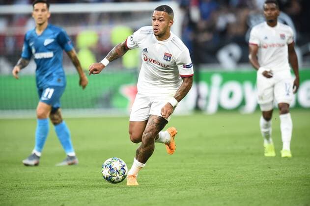 Memphis Depay (lyon) FOOTBALL : Lyon vs Zenith Saint-Petersbourg - Phase de groupe Ligue des Champions - 17 09 2019 FredericChambert Panoramic 