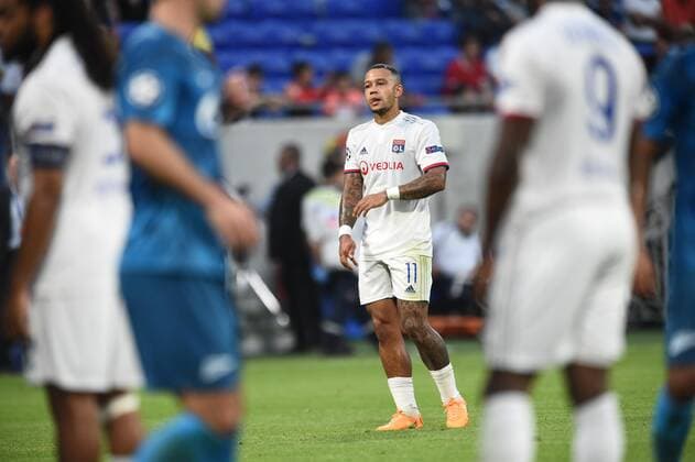Memphis Depay (lyon) FOOTBALL : Lyon vs Zenith Saint-Petersbourg - Phase de groupe Ligue des Champions - 17 09 2019 FredericChambert Panoramic 