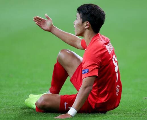 SOCCER - CL, RBS vs Genk SALZBURG,AUSTRIA,17.SEP.19 - SOCCER - UEFA Champions League, group stage, Red Bull Salzburg vs KRC Genk. Image shows Hee Chan Hwang (RBS). GEPAxpictures xPatrickxSteiner