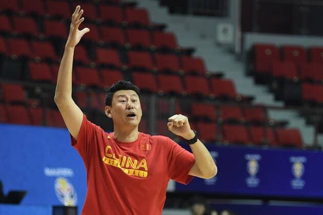 --FILE--Coach Li Nan reacts during a training in Shanghai, China, 29 November 2018. After the poor performance during the games in 2019 FIBA World Cup, the coach Li Nan who guided the Chinese men s basketball team to a 24th place plans to resign, 18 September 2019.