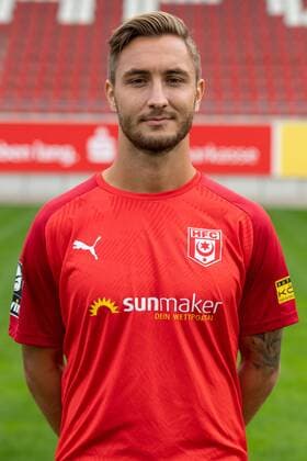 Felix Drinkuth; HFC Hallescher Fussballclub e.V; 3.Liga, Porträttermin 2019 2020, Halle Saale Sachsen-Anhalt Deutschland