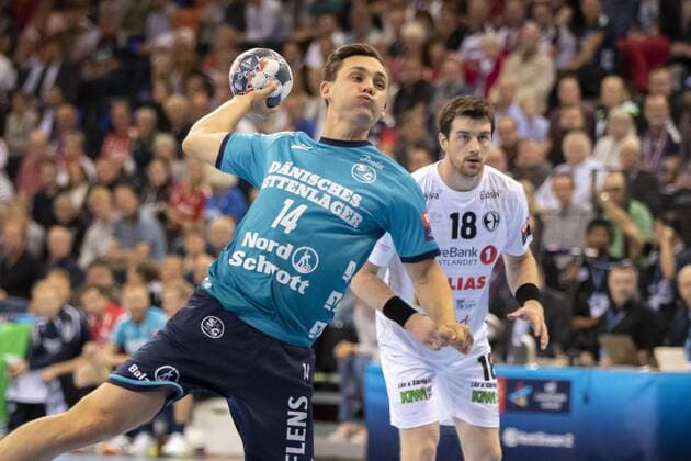 SG Flensburg-Handewitt vs Elverum Handball, Handball, EHF Champions League Gruppenphase, 18.09.19 Hampus Wanne (SG Flensburg-Handewitt, 14) Copyright: xBEAUTIFULxSPORTS MarioxM.xKobergx