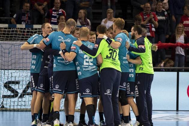 Sport Bilder des Tages SG Flensburg-Handewitt vs Elverum Handball, Handball, EHF Champions League Gruppenphase, 18.09.19 Freude bei der SG Flensburg-Handewitt Copyright: xBEAUTIFULxSPORTS MarioxM.xKobergx