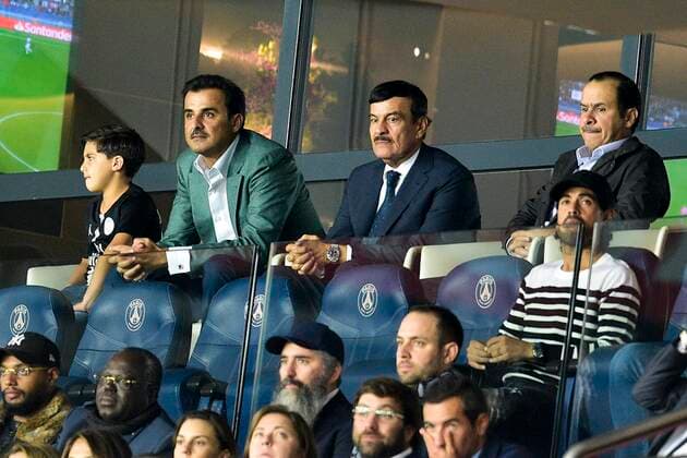 Tamim ben Hamad Al Thani - prince du Qatar - proprietaire du PSG FOOTBALL : PSG vs Real Madrid - Ligue des Champions - 18 09 2019 JBAutissier Panoramic 