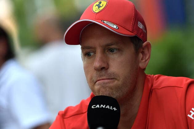 FORMULA 1 2019 SINGAPORE AIRLINES SINGAPORE GRAND PRIX 19.09.2019, Marina Bay Street Circuit, Singapore, FORMULA 1 2019 SINGAPORE AIRLINES SINGAPORE GRAND PRIX ,im Bild Sebastian Vettel (GER 5), Scuderia Ferrari Mission Winnow