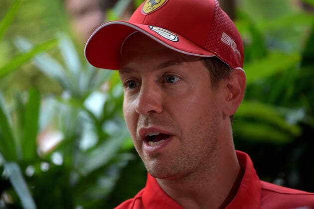 FORMULA 1 2019 SINGAPORE AIRLINES SINGAPORE GRAND PRIX 19.09.2019, Marina Bay Street Circuit, Singapore, FORMULA 1 2019 SINGAPORE AIRLINES SINGAPORE GRAND PRIX ,im Bild Sebastian Vettel (GER 5), Scuderia Ferrari Mission Winnow