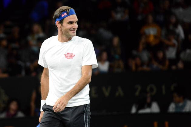 September 19, 2019, Geneva, Switzerland: ROGER FEDERER of Switzerland practices prior to the Laver Cup tennis event in Geneva Switzerland. Tennis 2019: Laver Cup - ZUMAl132 20190919_zap_l132_019 Copyright: xChristopherxLevyx