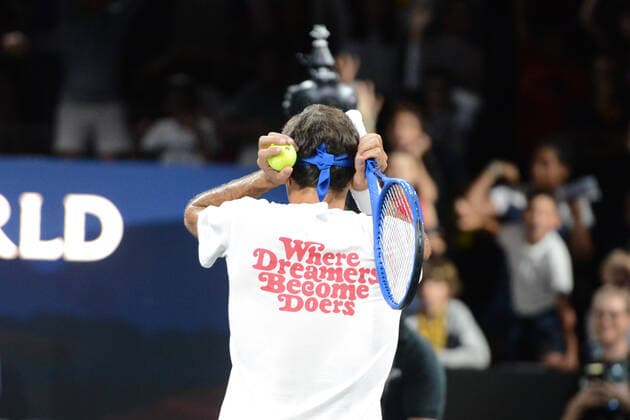 September 19, 2019, Geneva, Switzerland: ROGER FEDERER of Switzerland after practicing prior to the Laver Cup tennis event in Geneva Switzerland. Tennis 2019: Laver Cup - ZUMAl132 20190919_zap_l132_018 Copyright: xChristopherxLevyx
