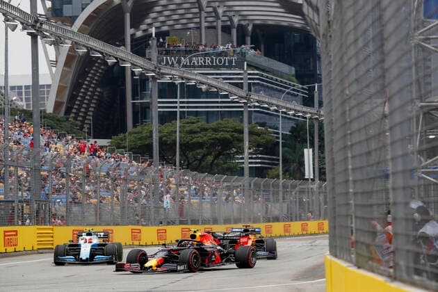 Motorsports: FIA Formula One World Championship, WM, Weltmeisterschaft 2019, Grand Prix of Singapore, 23 Alexander Albon (THA, Aston Martin Red Bull Racing), Singapore Singapore