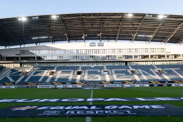 Gent, Belgien, 19.09.2019, UEFA Europa League - 2019 20 Season, Gruppe I, KAA Gent - AS Saint-Etiennel, Ghelamco Arena Stadion Innenansicht, ( Gent Ghelamco Arena Belgium eu-images-01061012319