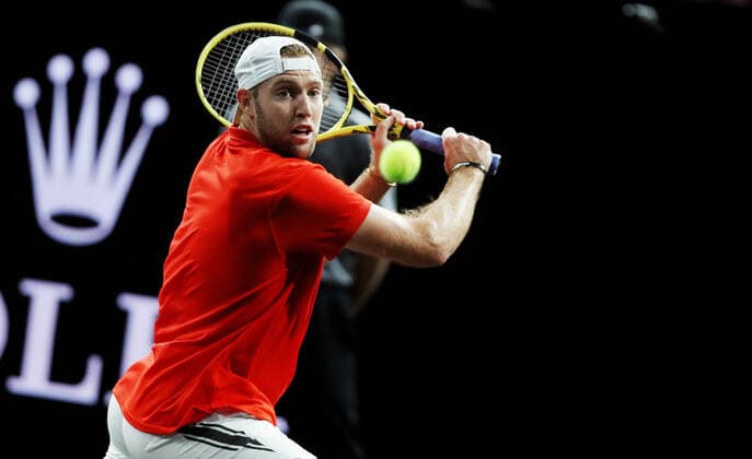 TENNIS - Laver Cup 2019 GENEVA,SWITZERLAND,20.SEP.19 - TENNIS - Laver Cup, Team Europe vs Team World. Image shows Jack Sock (USA). GEPAxpictures xMatthiasxHauer