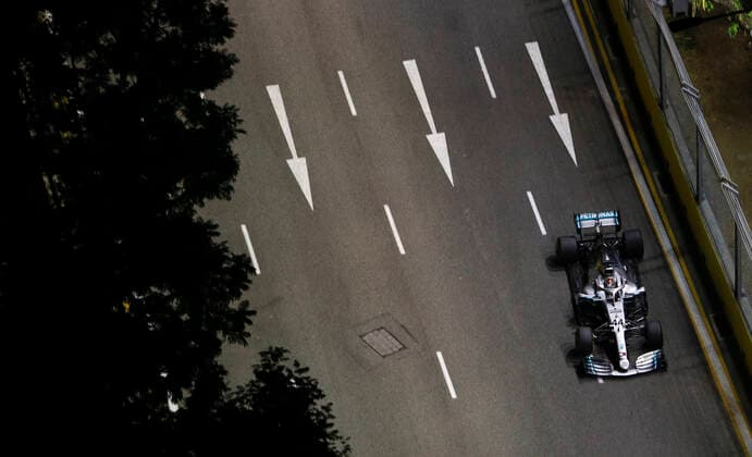 Motorsports: FIA Formula One World Championship, WM, Weltmeisterschaft 2019, Grand Prix of Singapore, 44 Lewis Hamilton (GBR, Mercedes AMG Petronas Motorsport), Singapore Singapore