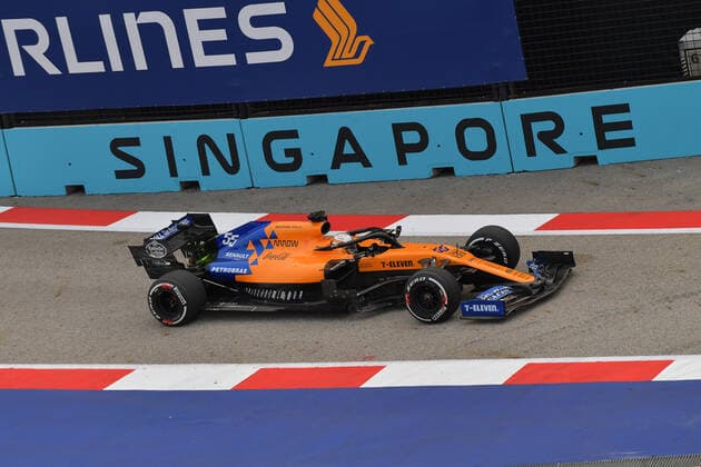 Carlos Sainz, McLaren, formula 1 GP, Singapore, 20.09.2019 Photo:mspb Jerry Andre Carlos Sainz, formula 1 GP, Singapore,