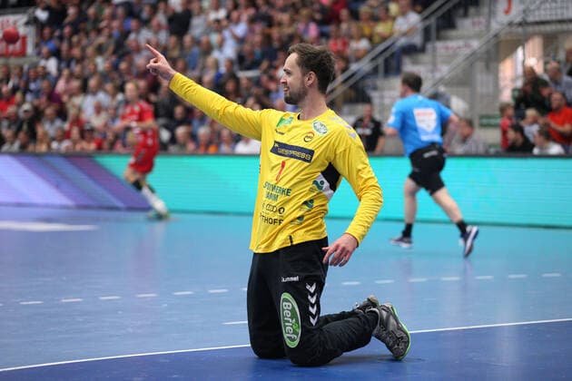 Felix Storbeck (ASV Hamm-Westfalen 1) GER, Handball, 2. Bundesliga, ASV Hamm-Westfalen gegen TV Emsdetten, 20.09.2019 Hamm Copyright: xEIBNER JanxStrohdiekx EP_JSK