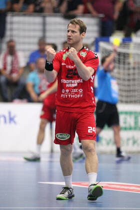 Merten Krings (ASV Hamm-Westfalen 24) GER, Handball, 2. Bundesliga, ASV Hamm-Westfalen gegen TV Emsdetten, 20.09.2019 Hamm Copyright: xEIBNER JanxStrohdiekx EP_JSK