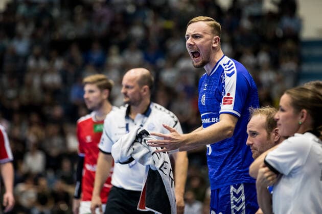 2. Handball-Bundesliga; VfL Gummersbach - HSV Hamburg Lukas Blohme ( 8, VfL Gummersbach), 2. Handball-Bundesliga VfL Gummersbach - HSV Hamburg; Gummersbach, Schwalbe arena Copyright: xBEAUTIFULxSPORTS Wunderlx