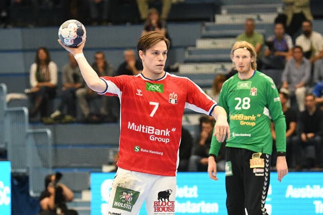 ,7 Leif Tissier ( 7 HSV Hamburg), VfL Gummersbach - HSV Hamburg, Maenner, 2. Liga, Liqui Moly Handball Bundesliga, 5. Spieltag, 28.08.2019, - VfL Gummersbach - Handball Verein Hamburg, , Handball, Liqui Moly 2. Handball Bundesliga, Maenner, Soielzeit 2019 20 Gummersbach Copyright: xEIBNER JuergenxAugstx EP_JOGI