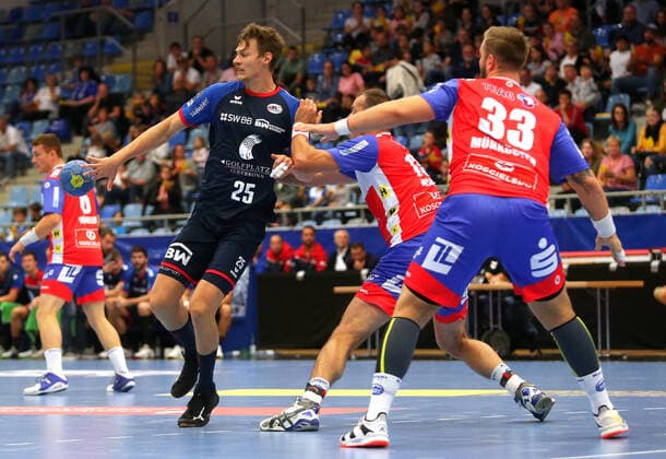 BAU 20.09.2019 Bietigheim Handball SG BBM Bietigheim vs. ThSV Eisenach, links Maximilian Trost (BBM)