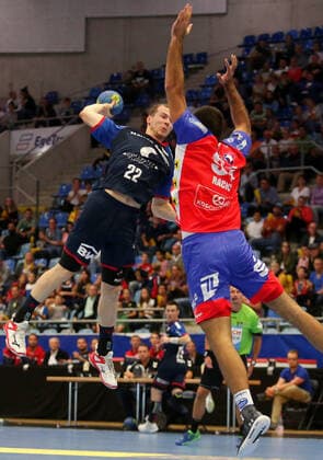 BAU 20.09.2019 Bietigheim Handball SG BBM Bietigheim vs. ThSV Eisenach, Jonas Link (BBM, links)