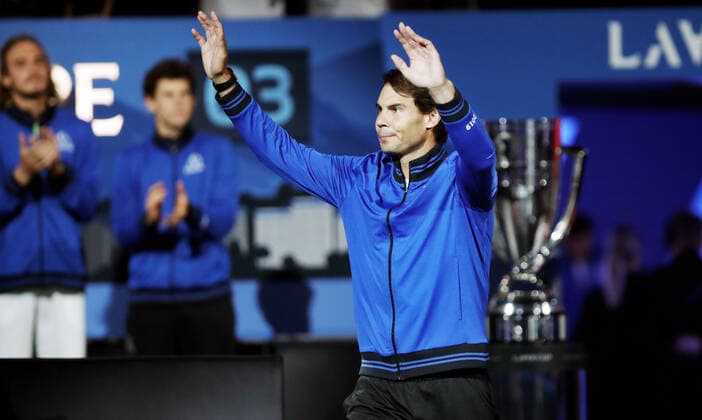 TENNIS - Laver Cup 2019 GENEVA,SWITZERLAND,21.SEP.19 - TENNIS - Laver Cup, Team Europe vs Team World. Image shows Rafael Nadal (ESP). GEPAxpictures xMatthiasxHauer