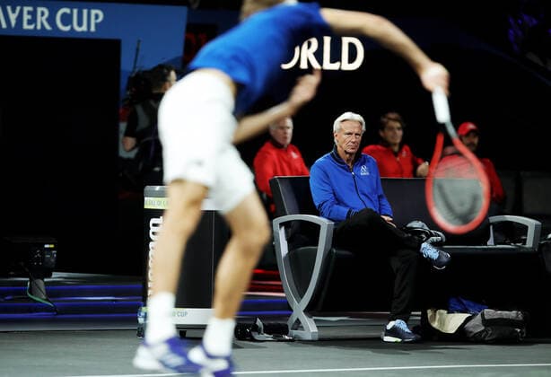 TENNIS - Laver Cup 2019 GENEVA,SWITZERLAND,21.SEP.19 - TENNIS - Laver Cup, Team Europe vs Team World. Image shows Bjoern Borg. GEPAxpictures xMatthiasxHauer