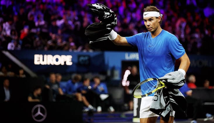 TENNIS - Laver Cup 2019 GENEVA,SWITZERLAND,21.SEP.19 - TENNIS - Laver Cup, Team Europe vs Team World. Image shows Rafael Nadal (ESP). GEPAxpictures xMatthiasxHauer