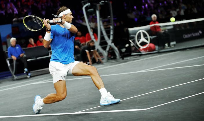 TENNIS - Laver Cup 2019 GENEVA,SWITZERLAND,21.SEP.19 - TENNIS - Laver Cup, Team Europe vs Team World. Image shows Rafael Nadal (ESP). GEPAxpictures xMatthiasxHauer