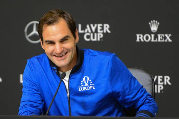 September 21, 2019, Geneva, Switzerland: RAFAEL NADAL talks with the media after his match with. M. Raonic in the Laver Cup tennis event in Geneva Switzerland. Tennis 2019: Laver Cup Day 2 - ZUMAl132 20190921_zap_l132_048 Copyright: xChristopherxLevyx