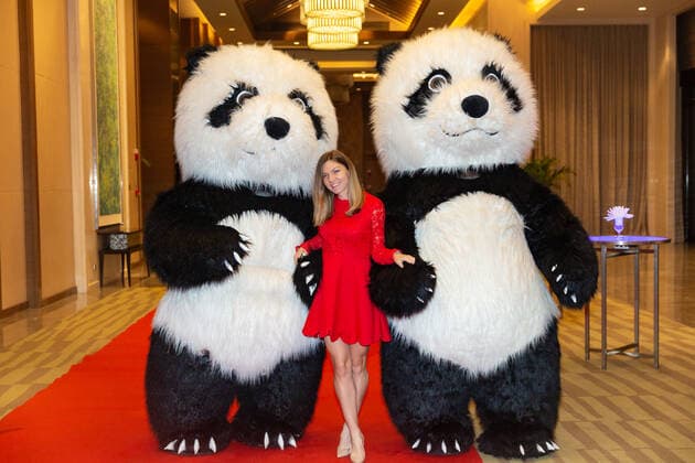 Bilder des Jahres 2019, Sport 09 September Sport Themen der Woche KW38 Sport Bilder des Tages WUHAN, CHINA - SEPTEMBER 21: Simona Halep of Romania attends an official player party ahead of 2019 Wuhan Open at Hilton hotel on September 21, 2019 in Wuhan, Hubei Province of China.  Copyright: xVCGx CFP111250575694 