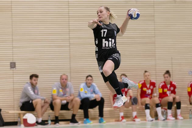 FSG Mainz 05 Budenheim - Buxtehuder SV,21.09.2019,GER,Handball, im Maike Schirmer,(Buxtehuder SV, 17), Eibner-Pressefoto Ulrich Scherbaum FSG Mainz 05 Budenheim - Buxtehuder SV Mainz-Budenheim Copyright: xEibner-Pressefoto UlrichxScherbax EP_usm