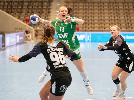 Romy Morf-Bachmann (Frisch Auf Frauen 18), Frisch Auf! Frauen vs. Kurpfalz-Baeren, Handball, Frauen, 1. Bundesliga, 21.09.2019 Frisch Auf! Frauen vs. Kurpfalz-Baeren, Handball, Frauen, 1. Bundesliga, 21.09.2019 Goeppingen Copyright: xEIBNER Michael_Schmidtx EP_MST