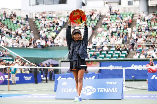 Naomi Osaka (JPN), September 22, 2019 - Tennis : Singles Winners Ceremony at ITC Utsubo Tennis Center during 2019 TORAY PAN PACIFIC OPEN TENNIS TOURNAMENT in Osaka, Japan. NOxTHIRDxPARTYxSALES.  (112680617)