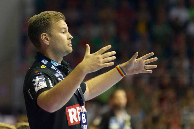 Trainer Kristjan Andresson (Loewen) im Spiel SC Magdeburg (SCM) - Rhein-Neckar Loewen (RNL), Handball Bundesliga, 22.09.19. GER, Handball, Bundesliga, SC Magdeburg gegen Rhein-Neckar Loewen Mannheim, 22.09.2019, Magdeburg Copyright: xEIBNER Eckehard_Schulzx EP_ESZ