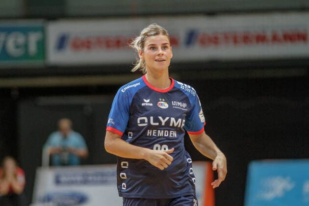 1.HBF, TSV Bayer 04 Leverkusen - SG BBM Bietigheim, Leverkusen, 22.9.2019 Angela Malestein (SG BBM Bietigheim), TSV Bayer 04 Leverkusen - SG BBM Bietigheim am 22.9.2019 in der Ostermann Arena, Leverkusen Copyright: xBEAUTIFULxSPORTS MarcxJungex