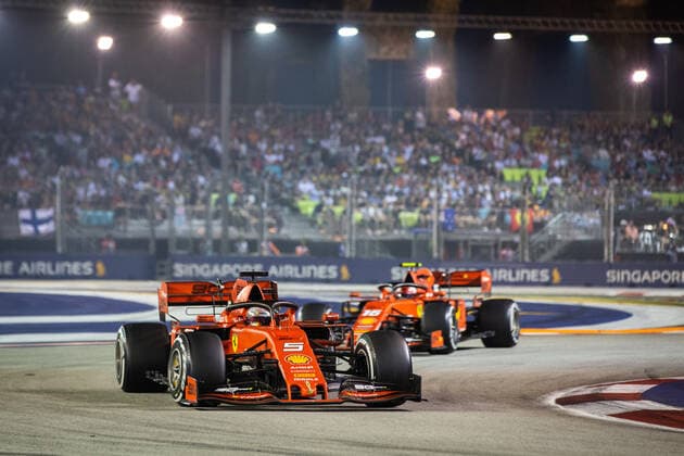 Motorsports: FIA Formula One World Championship, WM, Weltmeisterschaft 2019, Grand Prix of Singapore, 5 Sebastian Vettel (GER, Scuderia Ferrari Mission Winnow), Singapore Singapore