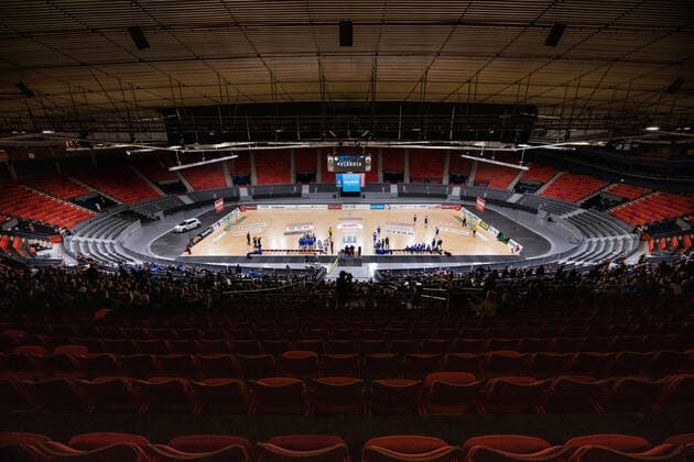 190923 Scandinavium interiört innan handbollsmatchen i Handbollsligan mellan Redbergslid och Alingsas den 23 september 2019 i Göteborg. Copyright: MICHAELxERICHSEN BB190923MI050