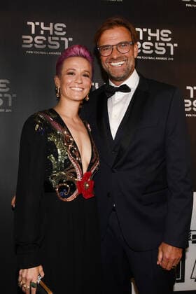 Sport Bilder des TagesMailand 23 09 2019 - The Best Fifa Wahl Gala MatteoGribaudi - FIFA Weltfußballerin Megan Rapinoe und FIFA Welttrainer Jürgen Klopp 