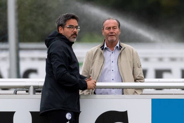Gelsenkirchen, Germany 24.09.2019, Training FC Schalke 04, Trainer David Wagner (S04) und Huub Stevens Schaut, looks on ( Gelsenkirchen North Rhine-Westphalia Germany eu-images-01061013235