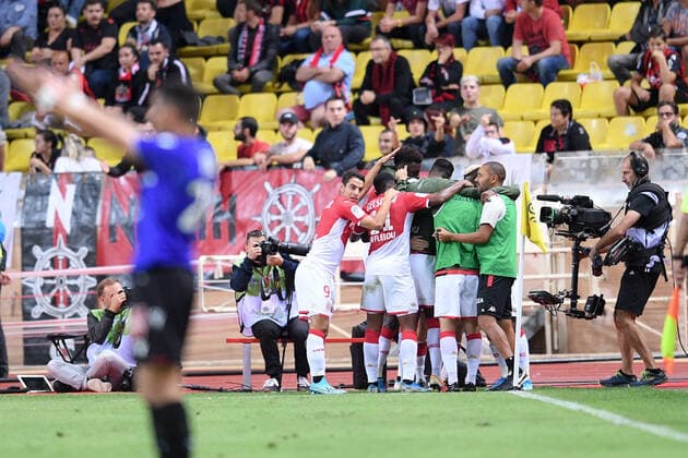 JOIE - 09 WISSAM BEN YEDDER (MONA) FOOTBALL : Monaco vs Nice - Ligue 1 Conforama - 24 09 2019 FEP Panoramic 