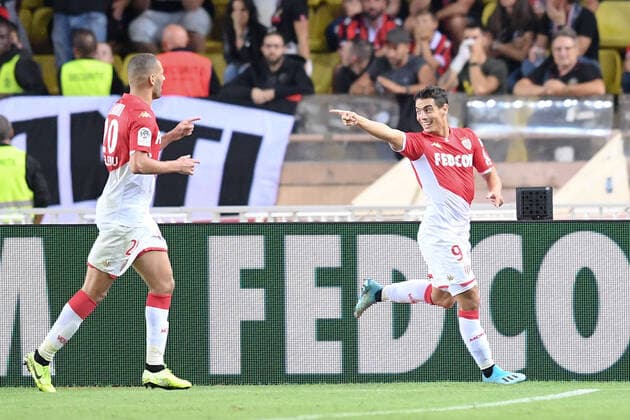 JOIE - 09 WISSAM BEN YEDDER (MONA) FOOTBALL : Monaco vs Nice - Ligue 1 Conforama - 24 09 2019 FEP Panoramic 
