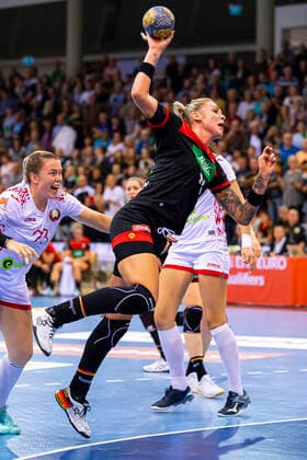 Coburg, Deutschland 25. September 2019: EHF Frauen EM Qualifikation - Deutschland vs. Weißrussland Luisa Schulze (Deutschland Bietigheim) Coburg HUK-Coburg Arena Bayern Deutschland