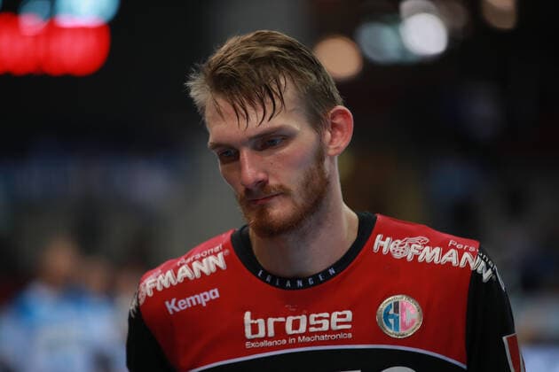 Antonio Metzner (HC Erlangen) nach Spielende TVB 1898 Stuttgart - HC Erlangen, DHB Pokal, 1 8 Finale am 25. 09. 2019 Stuttgart Copyright: xEIBNER Benjamin_Laux EP_BLU
