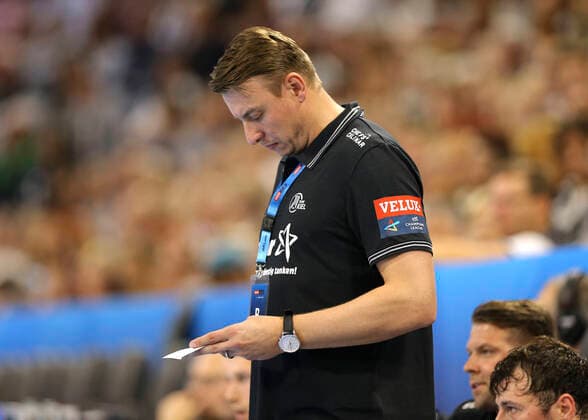 Foto : Trainer Filip Jicha ( Kiel ) Handball Herren Champions League am Mi. 25.09.2019 THW Kiel - HC Meshkov Brest 30 - 23