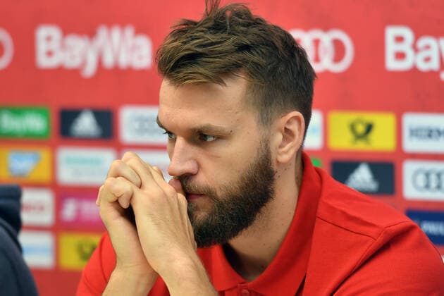 DANILO BARTHEL (FCB), Einzelbild,angeschnittenes Einzelmotiv,Portraet,Portrait,Porträt. Basketball 1.Bundesliga FC Bayern Muenchen Saisonpressekonferenz am 27.09.2019.