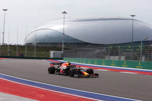 Photo4 LaPresse 27 09 2019 Sochi, Russia Grand Prix Formula One Russia 2019 In the pic: free Practice 1, Alexader Albon (THA) Redbull Racing RB15  Copyright: xPhoto4 LaPressex